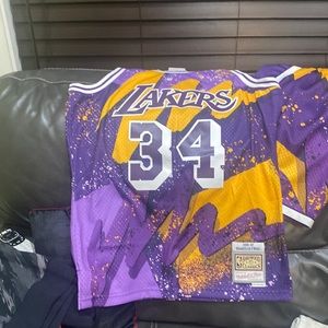 Lakers, jersey and shorts, swing man NBA collection. New never worn.